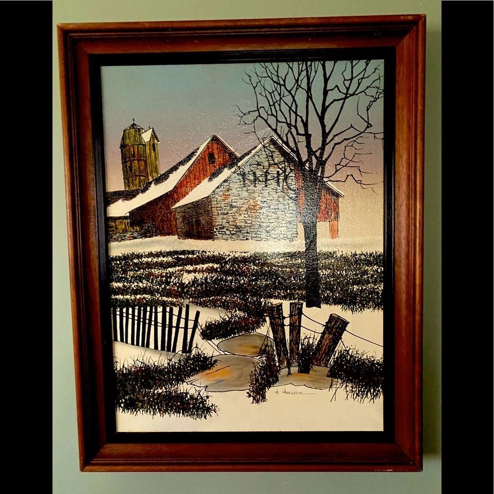 H Hargrove original oil painting